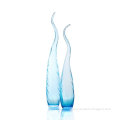 Modern Simple Design Decorative Glass Ornaments With Light Blue Color
